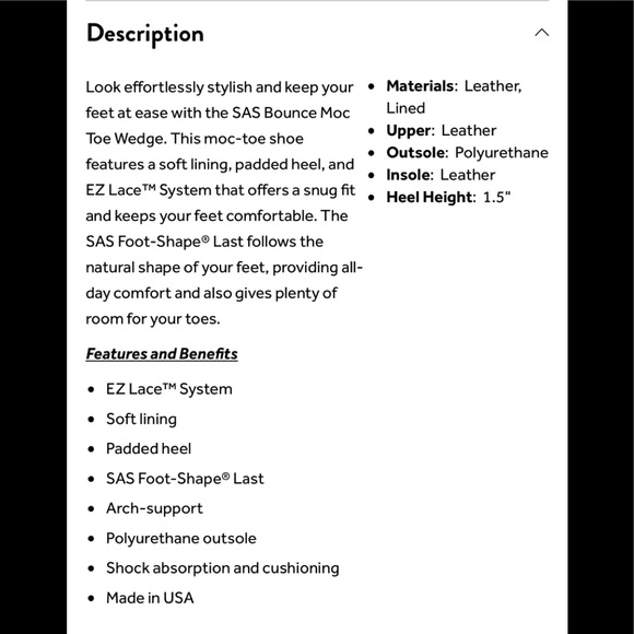 SAS Bounce-C Lace Up Moc 9W Comfort Shoes - Picture 2 of 7
